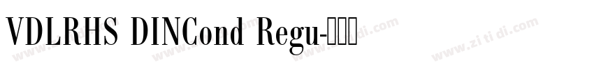 VDLRHS DINCond Regu字体转换